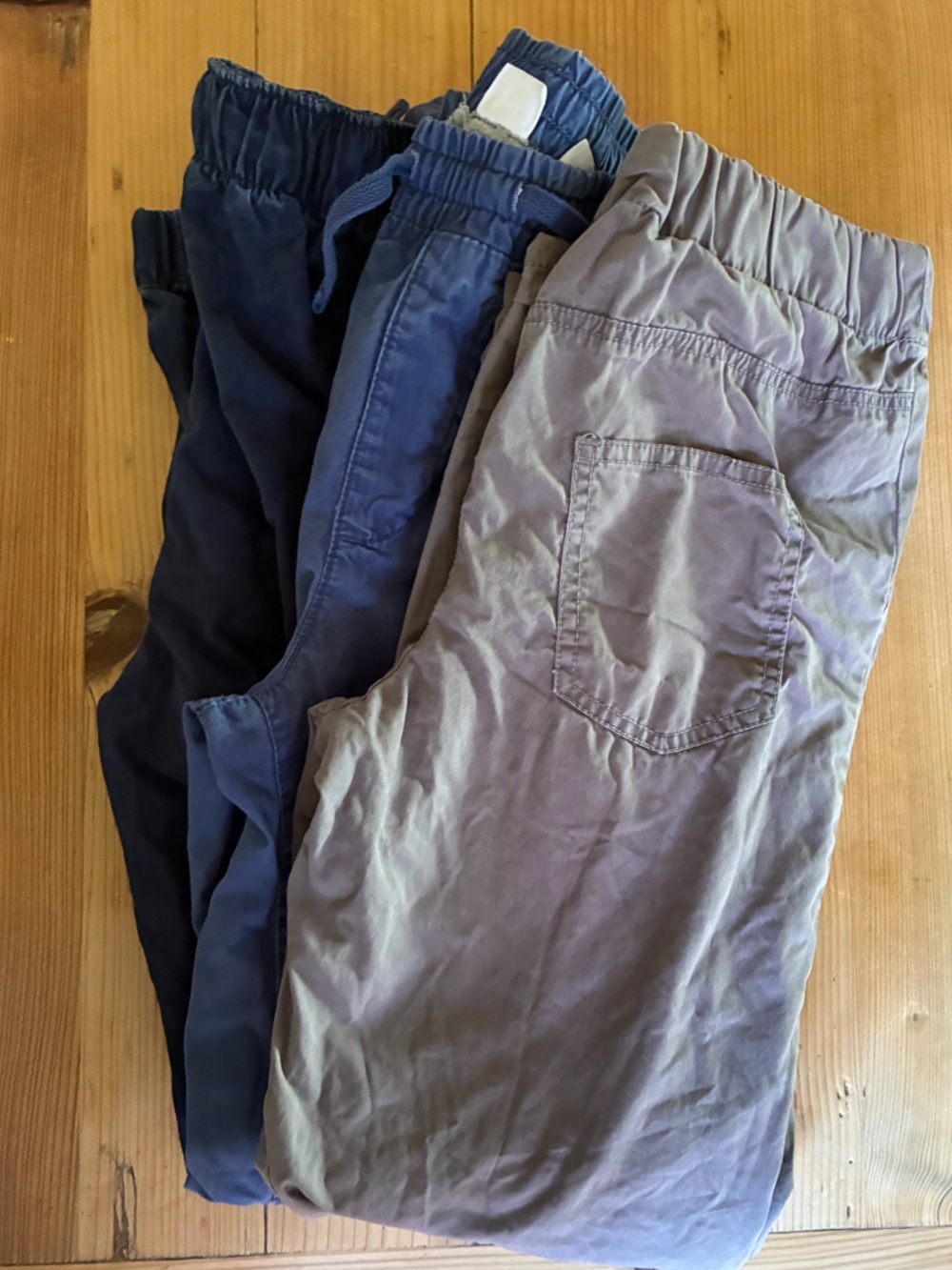 Lot of 3 elastic waisted casual boys pants, size 12, GAP and Tommy Bahama
